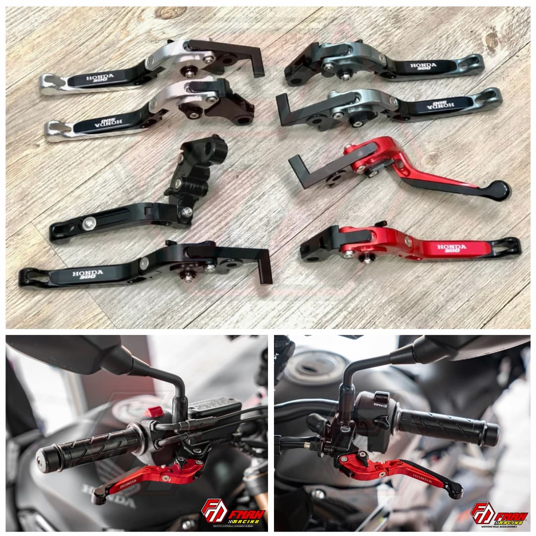 Leve Freno E Frizione Corte CNC Per Honda CB500X / CB500F / CBR500R (2022-2025) – 6 Regolazioni – Colore Arancione